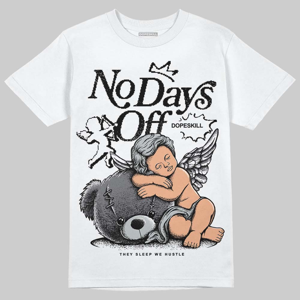 Jordan 4 “Fear” DopeSkill T-Shirt New No Days Off Graphic Streetwear - White