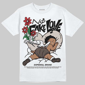 Adidas Samba OG White Black Clear Granite DopeSkill T-Shirt No Fake Love Graphic Streetwear - White