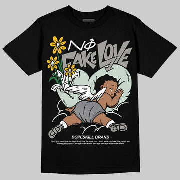 Jordan 1 Retro Low OG Year of the Snake (2025) DopeSkill T-Shirt No Fake Love Graphic Streetwear - Black