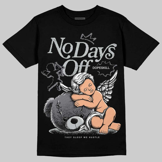 Jordan 4 “Fear” DopeSkill T-Shirt New No Days Off Graphic Streetwear - Black