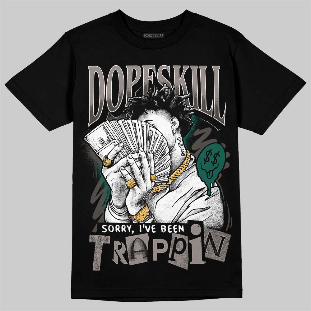 New Balance 2002R Protection Pack "Rain Cloud" DopeSkill T-Shirt Sorry I've Been Trappin Graphic Streetwear - Black