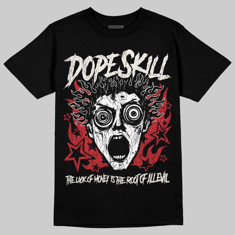 Jordan 4 “Flight Club” DopeSkill T-Shirt Root of Evil Graphic Streetwear - Black