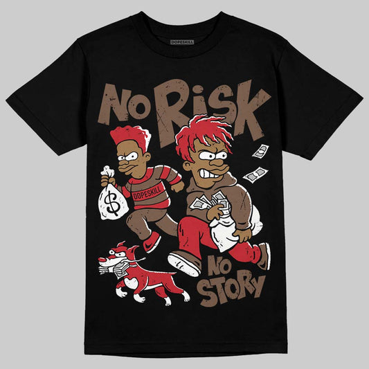 Jordan 9 'Olive' DopeSkill T-Shirt No Risk No Story Graphic Streetwear - Black