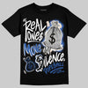 Jordan 1 Low Travis Scott x Fragment DopeSkill T-Shirt Real Ones Move In Silence Graphic Streetwear - Black