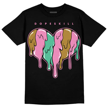 Parris Goebel x WMNS Dunk Low 'Playful Pink’ DopeSkill T-Shirt Slime Drip Heart Graphic Streetwear - Black 