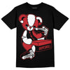 Jordan 12 “Red Taxi” DopeSkill T-Shirt Sneakerhead BEAR Graphic Streetwear - Black