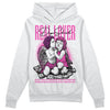 Jordan 4 GS “Hyper Violet” DopeSkill Hoodie Sweatshirt Real Lover Graphic Streetwear - White