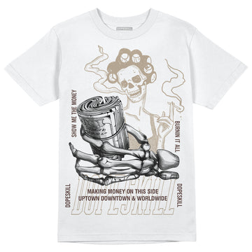 Jordan 1 High OG “Latte” DopeSkill T-Shirt Show Me The Money Graphic Streetwear - White