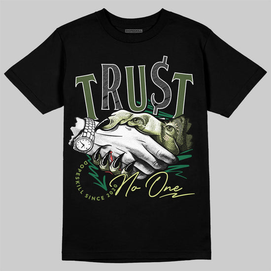 Foamposite Pro 'Pine Green' DopeSkill T-Shirt Trust No One Graphic Streetwear - Black