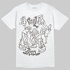 Jordan 4 Retro Cave Stone DopeSkill T-Shirt Real Y2K Players Graphic Streetwear - White