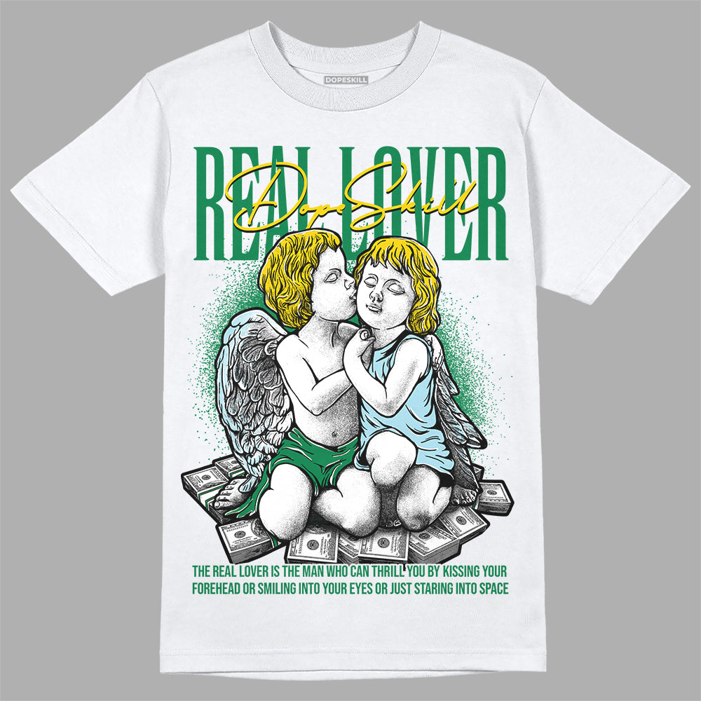 Jordan 5 “Lucky Green” DopeSkill T-Shirt Real Lover Graphic Streetwear - White