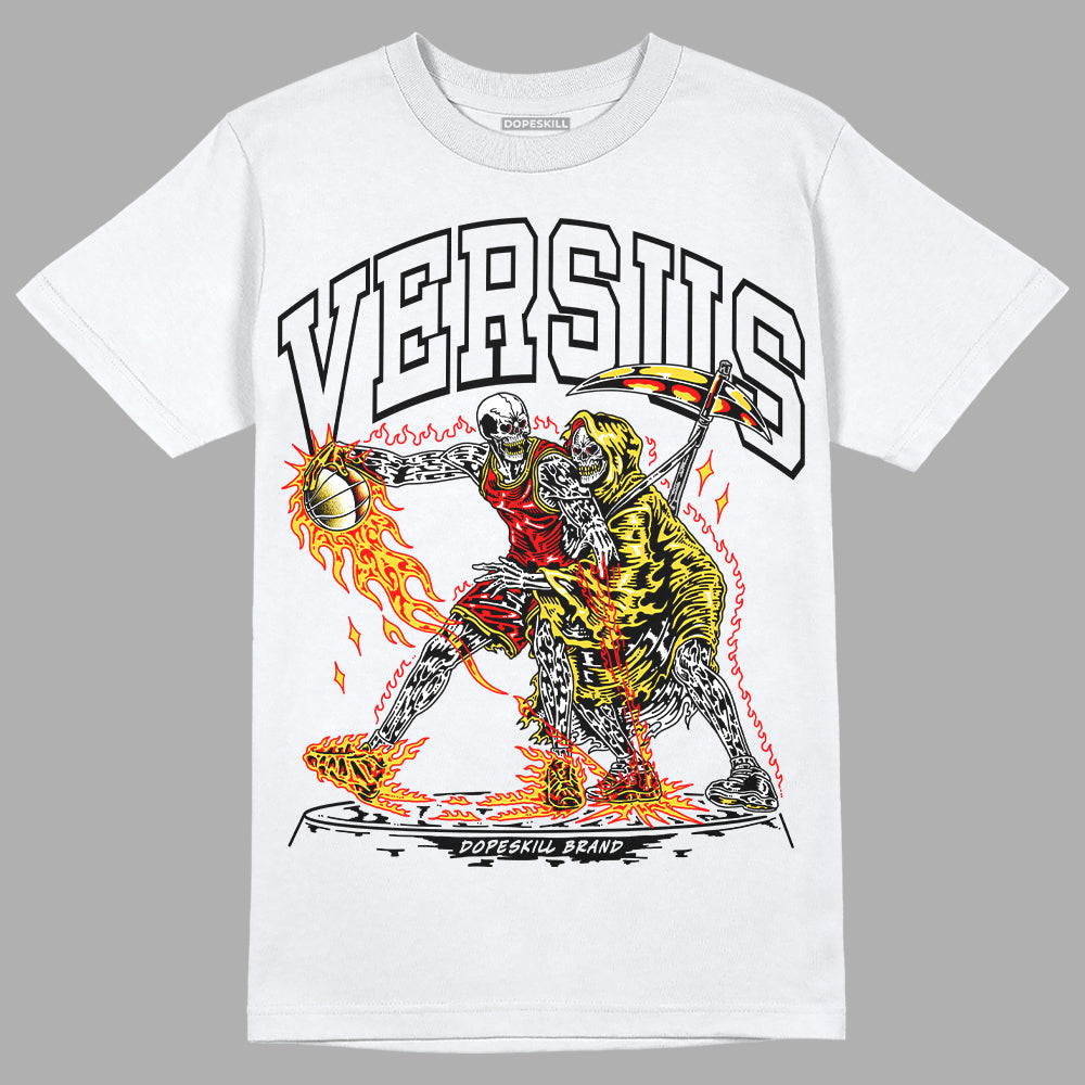Jordan 4 Thunder DopeSkill T-Shirt VERSUS Graphic Streetwear - White