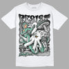 Jordan 3 "Green Glow" DopeSkill T-Shirt Resist Graphic Streetwear - White 