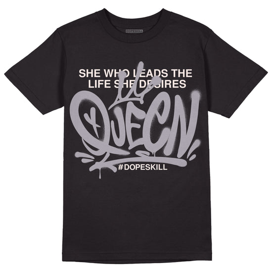 Jordan 2 Cement Grey DopeSkill T-Shirt Queen Graphic Streetwear - Black