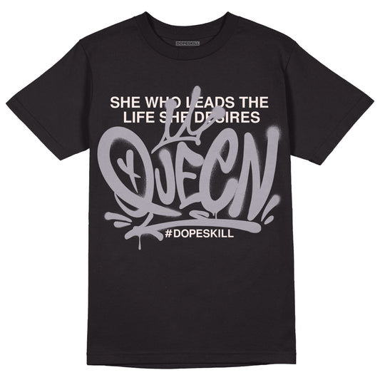 Jordan 2 Cement Grey DopeSkill T-Shirt Queen Graphic Streetwear - Black