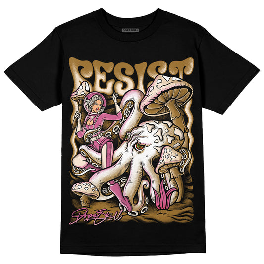 Dunk Low Just Do It “Bronzine/Playful Pink” DopeSkill T-Shirt Resist Graphic Streetwear - Black