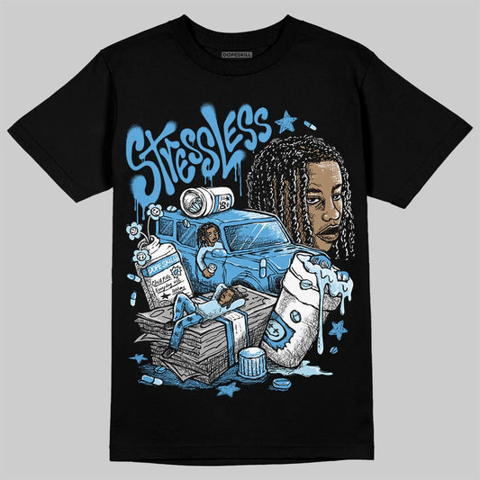 Jordan 11 Low University Blue DopeSkill T-Shirt Stressless Graphic Streetwear - Black