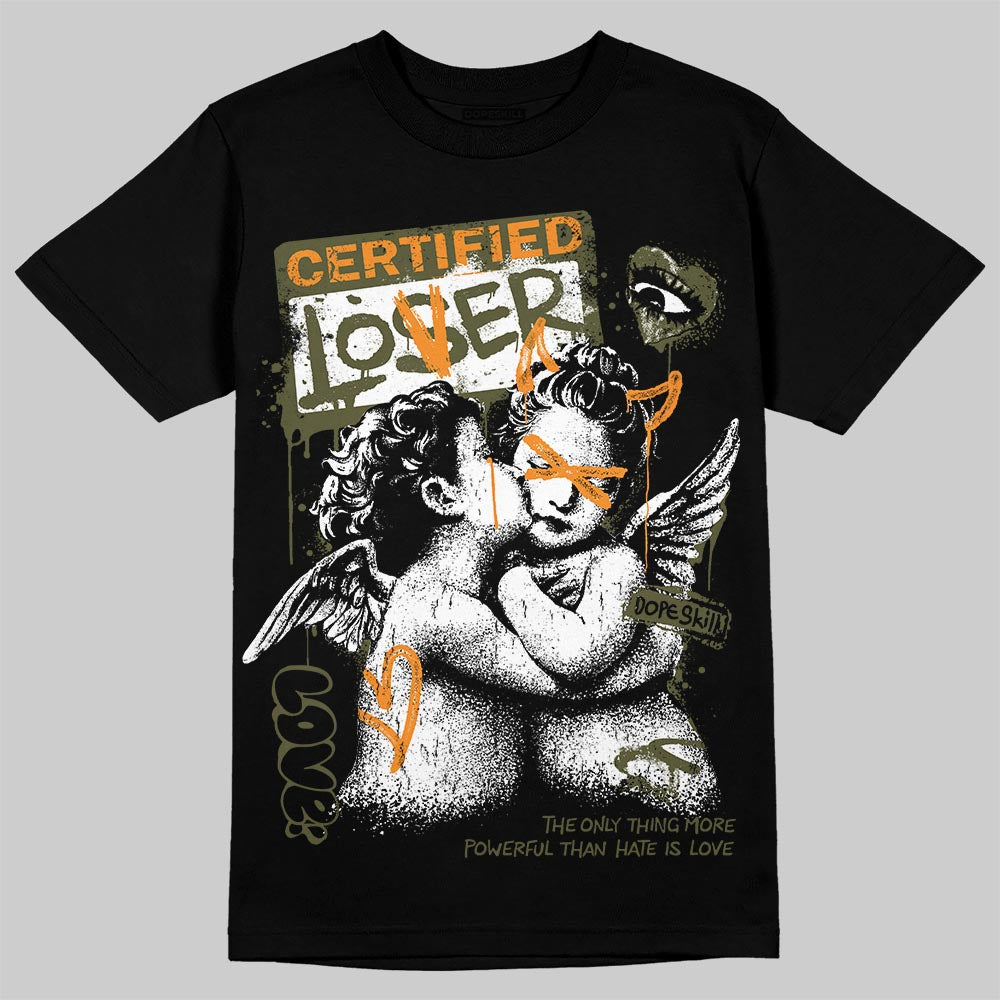 Jordan 5 "Olive" DopeSkill T-Shirt Certified Lover Graphic Streetwear - Black