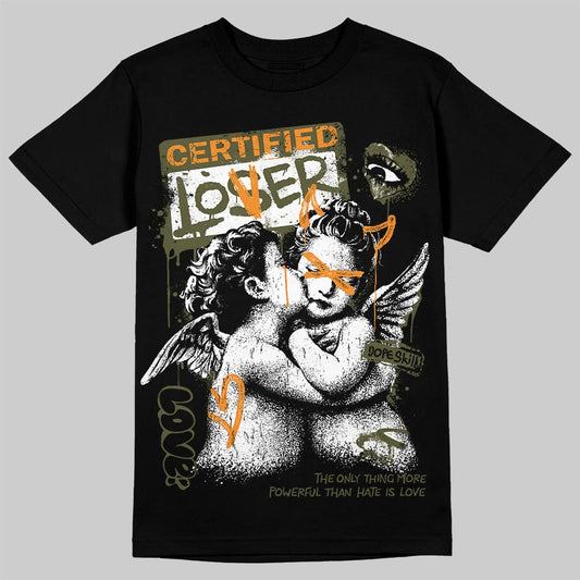 Jordan 5 "Olive" DopeSkill T-Shirt Certified Lover Graphic Streetwear - Black