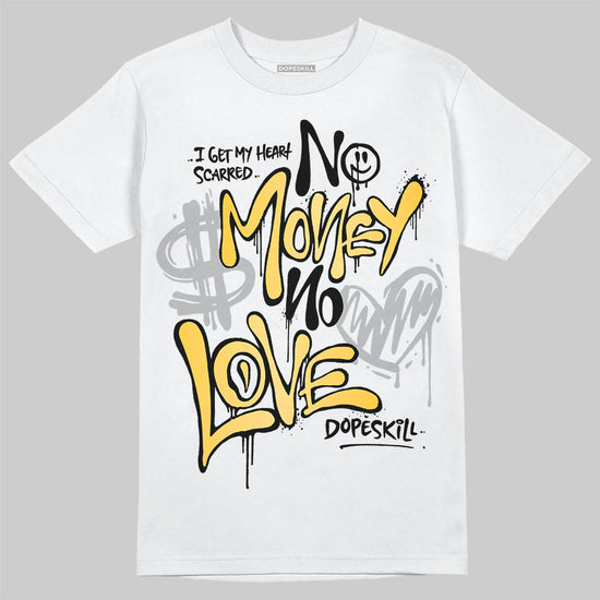 Jordan 12 "Phantom" DopeSkill T-Shirt No Money No Love Typo Graphic Streetwear - White