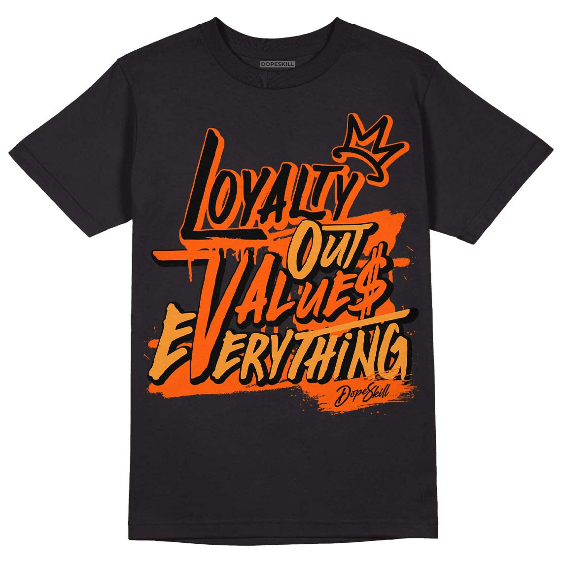 Jordan 12 Retro Brilliant Orange DopeSkill T-Shirt LOVE Graphic Streetwear - Black