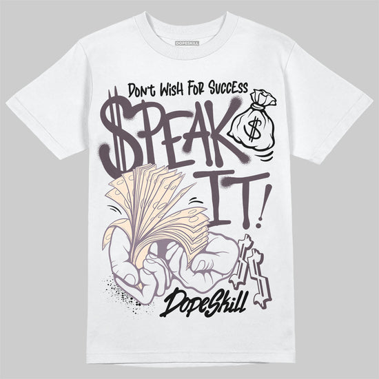 A Ma Maniére x Air Jordan 3 Black Violet Ore DopeSkill T-Shirt Speak It Graphic Streetwear - White 