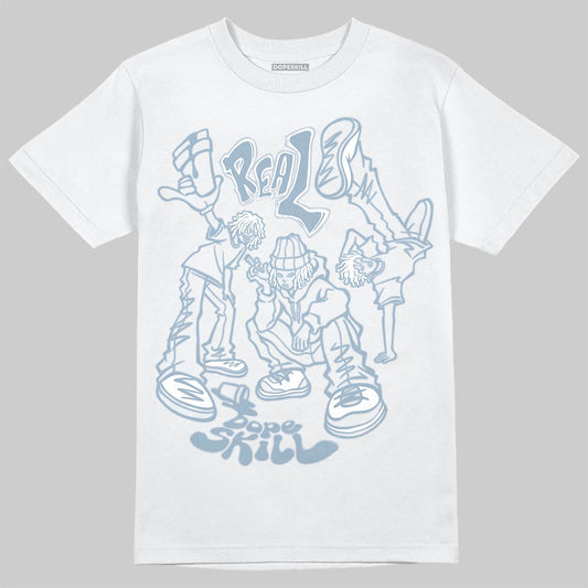 Jordan 40 “Blue Suede” DopeSkill T-Shirt Real Y2K Players Graphic Streetwear - White