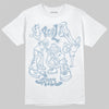 Jordan 40 “Blue Suede” DopeSkill T-Shirt Real Y2K Players Graphic Streetwear - White 