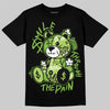 Air Max 95 Big Bubble Neon Yellow DopeSkill T-Shirt Smile Through The Pain Graphic Streetwear - Black