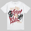 Adidas SAMBA OG ‘Collegiate Burgundy’ DopeSkill T-Shirt No Money No Love Typo Graphic Streetwear - White