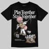 Nike Air Force 1 Low Canvas “Linen” DopeSkill T-Shirt Play together, Stay together Graphic Streetwear - Black