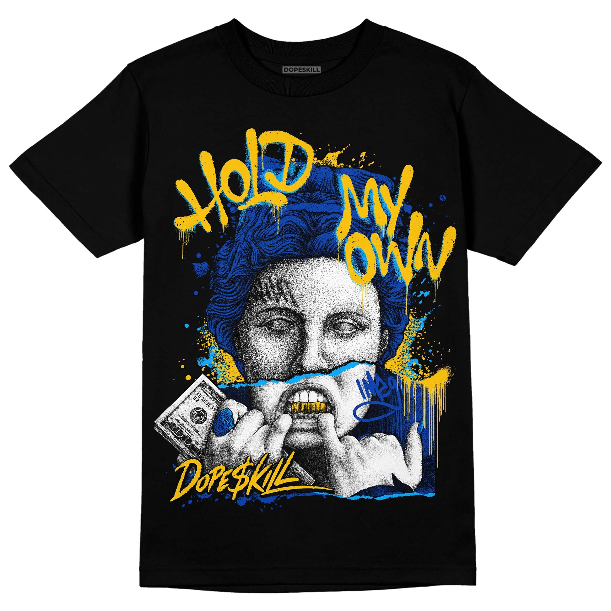 Jordan 14 “Laney” DopeSkill T-shirt Hold My Own Graphic Streetwear - Black