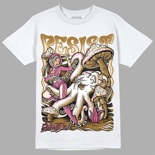 Dunk Low Just Do It “Bronzine/Playful Pink” DopeSkill T-Shirt Resist Graphic Streetwear - White 