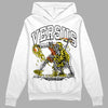 Jordan 4 Retro “Vivid Sulfur” DopeSkill Hoodie Sweatshirt VERSUS Graphic Streetwear - White