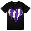 Dunk Low Championship Court Purple DopeSkill T-Shirt Slime Drip Heart Graphic Streetwear - Black