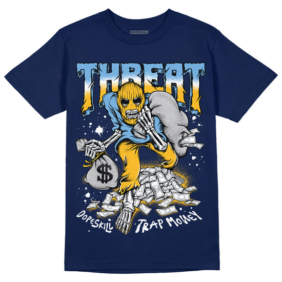 Jordan 1 High OG “First in Flight” DopeSkill Navy T-shirt Threat Graphic Streetwear