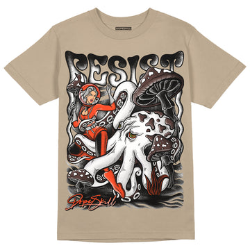 Jordan 1 High OG “Latte” DopeSkill Medium Brown T-shirt Resist Graphic Streetwear