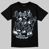 Jordan 40 “Blue Suede” DopeSkill T-Shirt Real Y2K Players Graphic Streetwear - Black