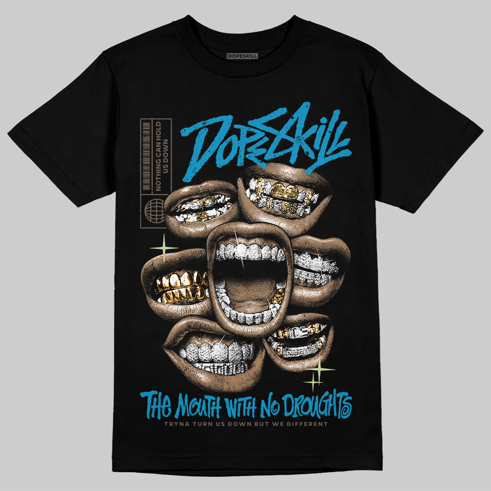 Jordan 3 GS “We Outside” DopeSkill T-Shirt The Mouth With No Droughts Graphic Streetwear - Black