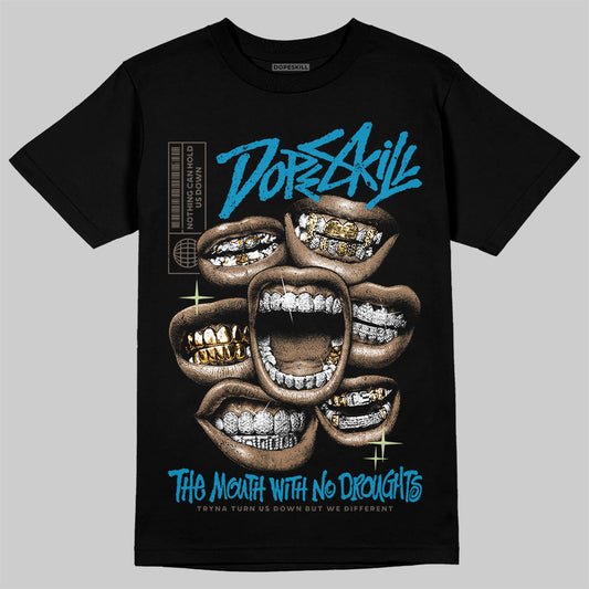 Jordan 3 GS “We Outside” DopeSkill T-Shirt The Mouth With No Droughts Graphic Streetwear - Black