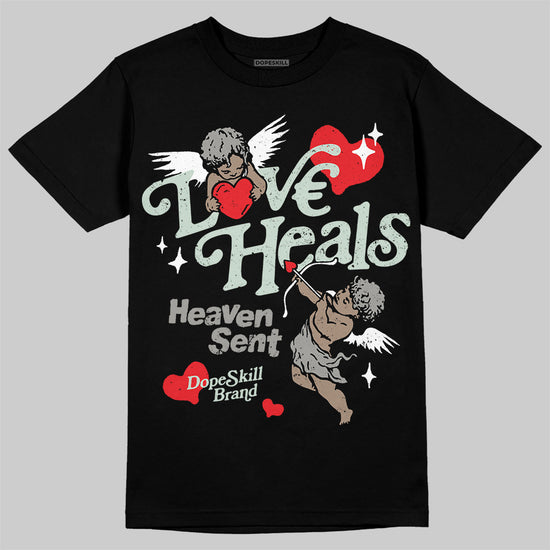 Jordan 1 Retro Low OG Year of the Snake (2025) DopeSkill T-Shirt New Love Heals Graphic Streetwear - Black