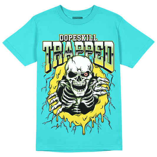 New Balance 9060 “Cyan Burst” DopeSkill Virtual Blue T-Shirt Trapped Halloween Graphic Streetwear