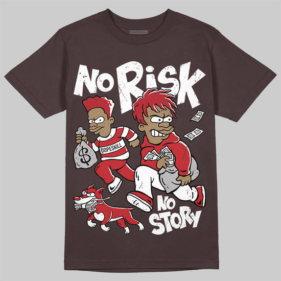 SoleFly x Air Jordan 12 Retro SP 'Cafecito/Baroque Brown' DopeSkill T-Shirt No Risk No Story Graphic Streetwear - Dark Chocolate