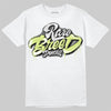 Jordan 4 GS “Light Lemon Twist” DopeSkill T-Shirt Rare Breed Type Graphic Streetwear - White
