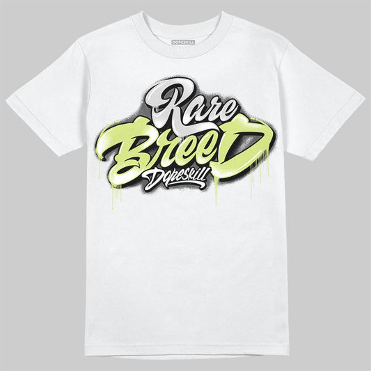 Jordan 4 GS “Light Lemon Twist” DopeSkill T-Shirt Rare Breed Type Graphic Streetwear - White