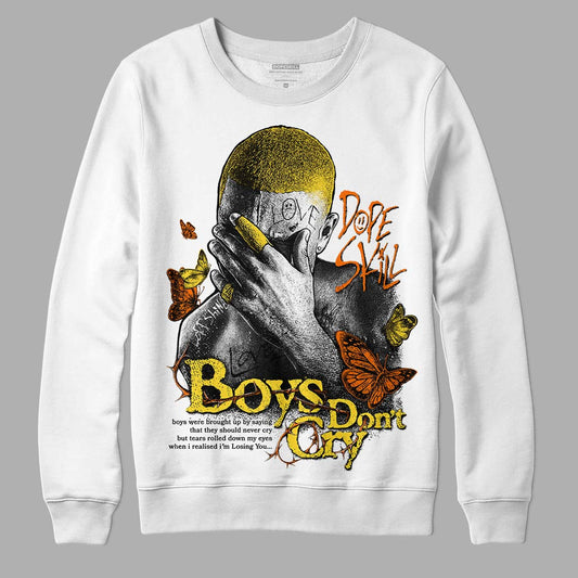 Jordan 4 Thunder DopeSkill Sweatshirt Boys Don't Cry Graphic Streetwear - White