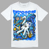 Royal Blue Sneakers DopeSkill T-Shirt Resist Graphic Streetwear - White