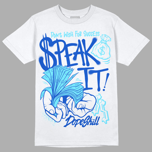 Dunk Low Argon DopeSkill T-Shirt Speak It Graphic Streetwear - White