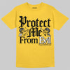 Jordan 5 'Tokyo' DopeSkill T-Shirt Protect Me From Evil Graphic Streetwear - Gold