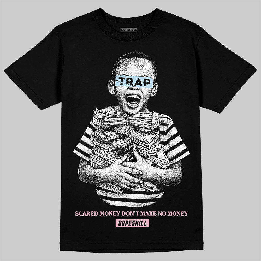 Jordan 4 Retro Valentine's Day (2026) (GS) DopeSkill T-Shirt Scared Money Don't Make No Money Graphic Streetwear - black